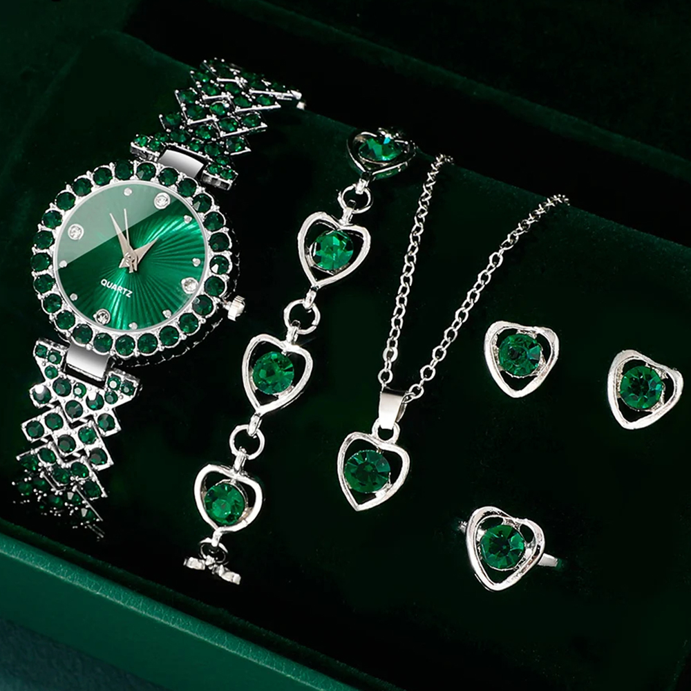 Jewelry Watches Luxury - Women Fashion Watches Heart Rhinestone Ring