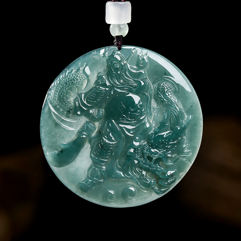 Jewelry & Watches Vitopoulos - Natural Real Emerald Jade Blue Water
