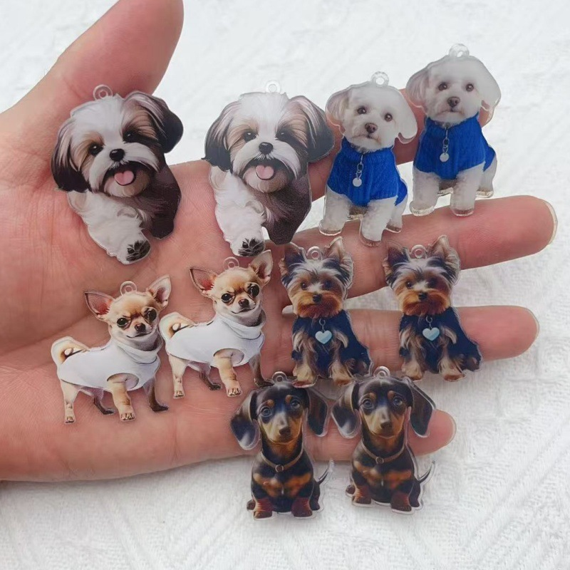 Necklace Pendant - 10 pieces of resin cartoon small