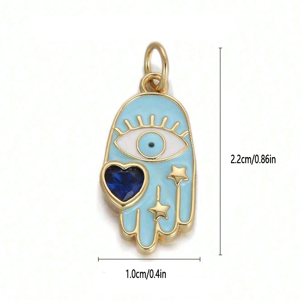 1PC Copper Zircon Plated heart – Moon Star Earrings recenzja i cena