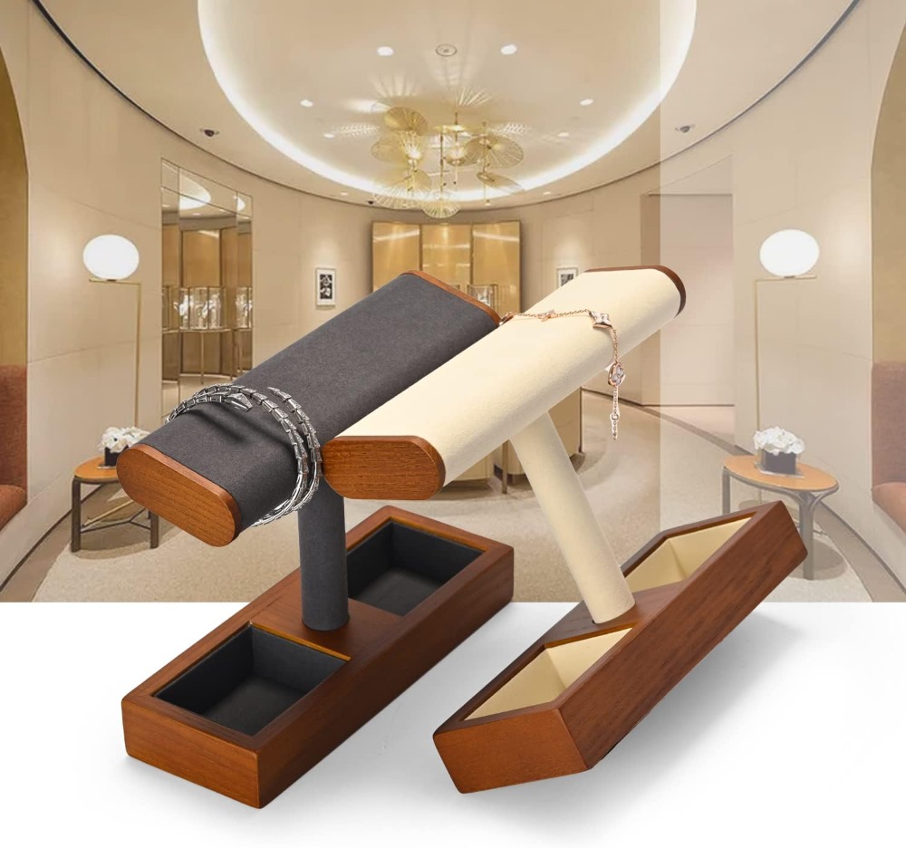 Solid Wood Watch Display Stand – Jewelry And Watches Stores recenzja i cena