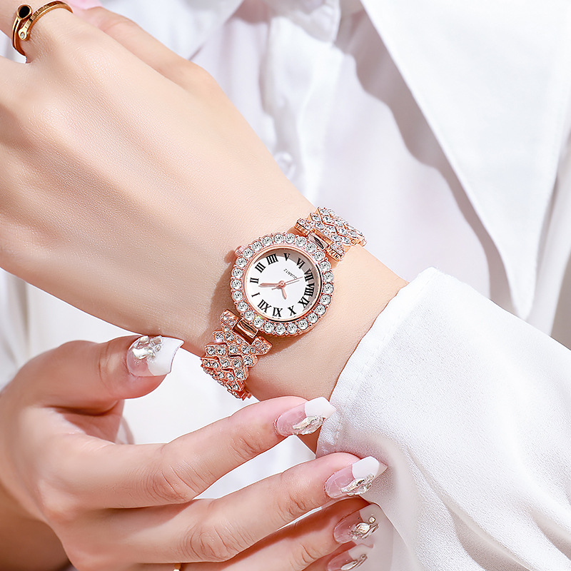 5PCS Luxury Rhinestone Women's – Jewelry Watches Luxury recenzja i cena