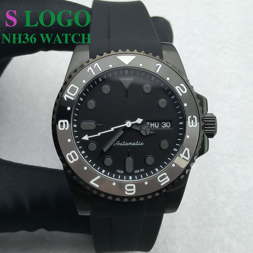 40MM NH36 Watch Black Men's St – Jewellery Watch recenzja i cena