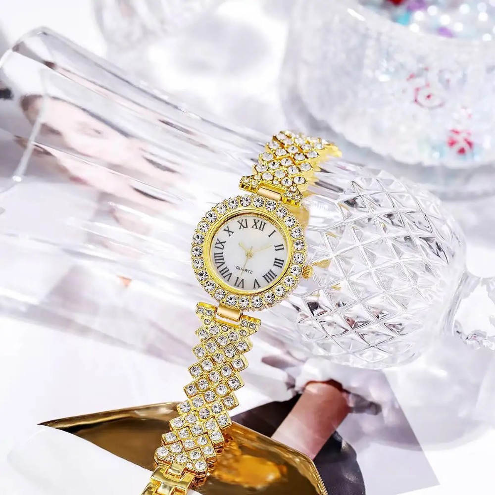 6PCS/Set Luxury Rhinestone Wom – Jewelry Watches Luxury recenzja i cena