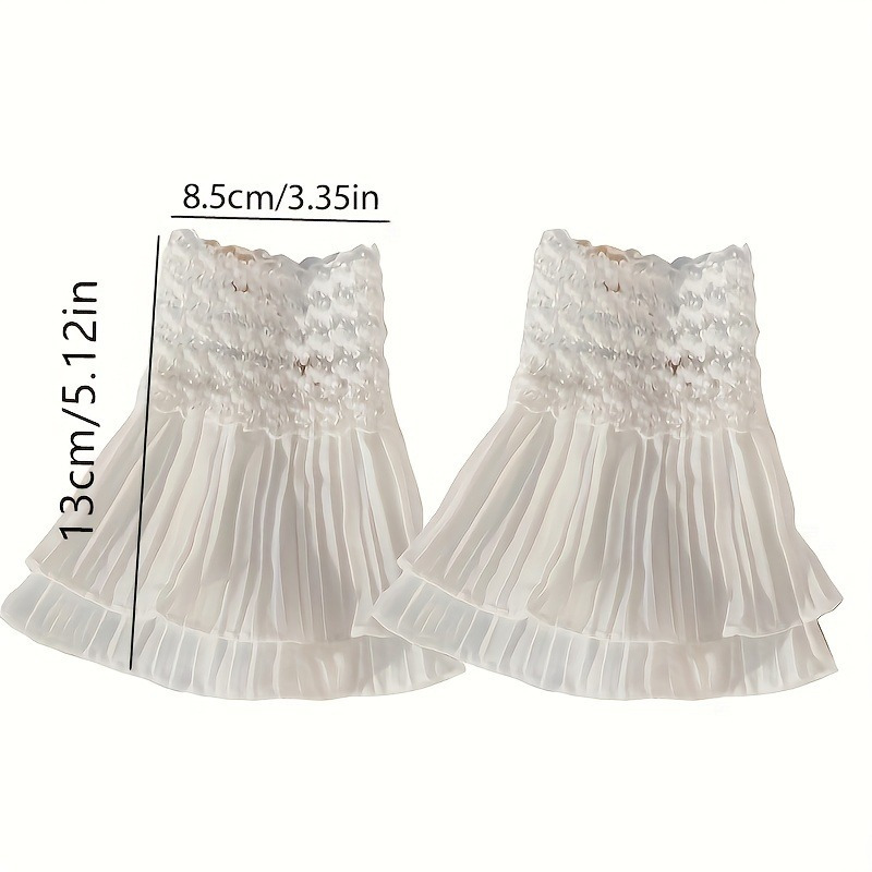 Double Ruffle Fake Cuff Solid  – Cuff Bangle Bracelet recenzja i cena