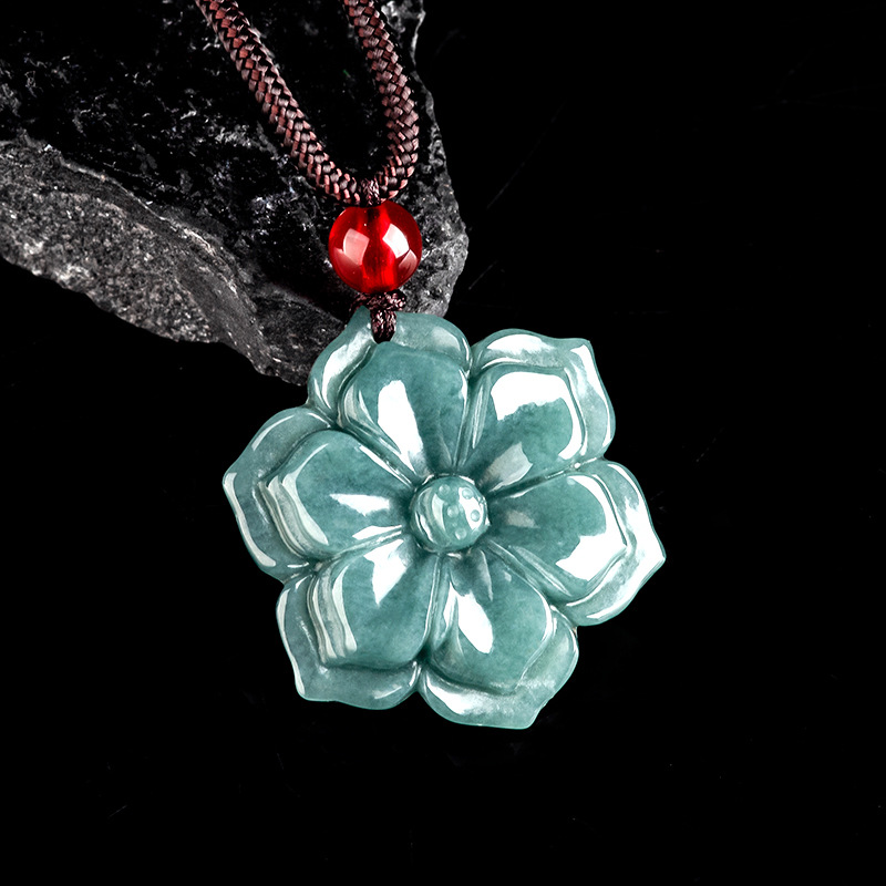 Burmese Jadeite Flower Pendant – Necklace Pendant recenzja i cena