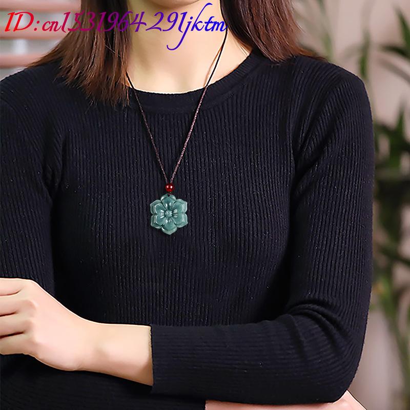 Burmese Jadeite Flower Pendant – Necklace Pendant recenzja i cena