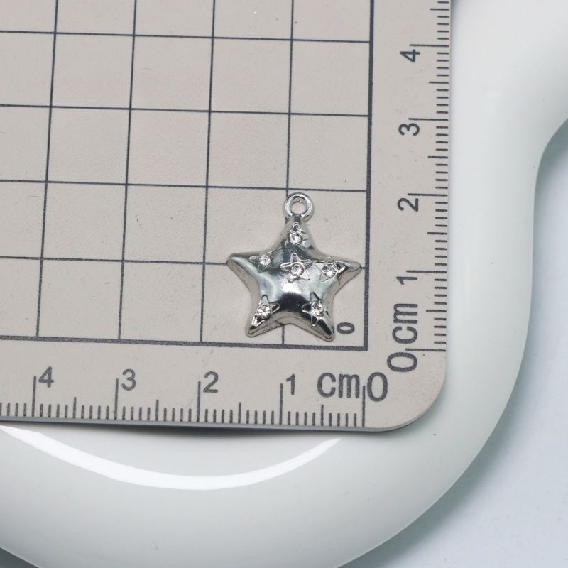 10Pcs DIY Crystal Stars Charms – Moon Star Earrings recenzja i cena