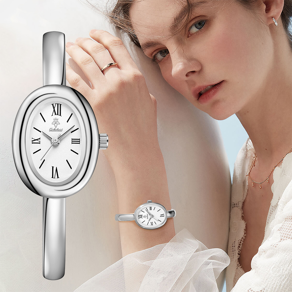 YaLaLuSi Oval Roman Numeral Wo – Vintage Jewelry Watches Women recenzja i cena