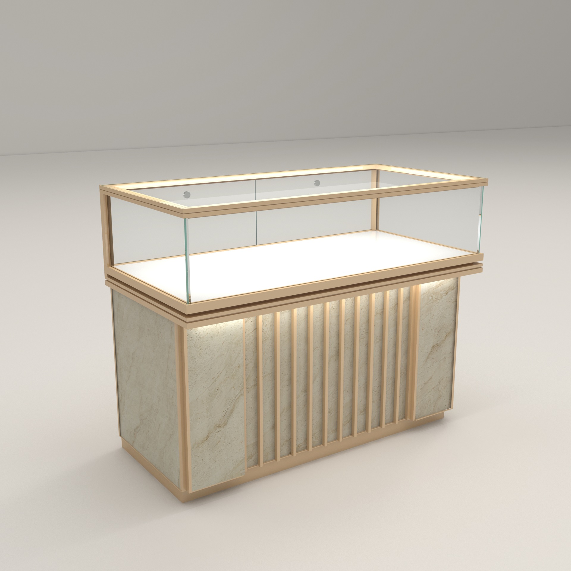 Glass jewelry display cabinet  – Jewelry And Watches Stores recenzja i cena