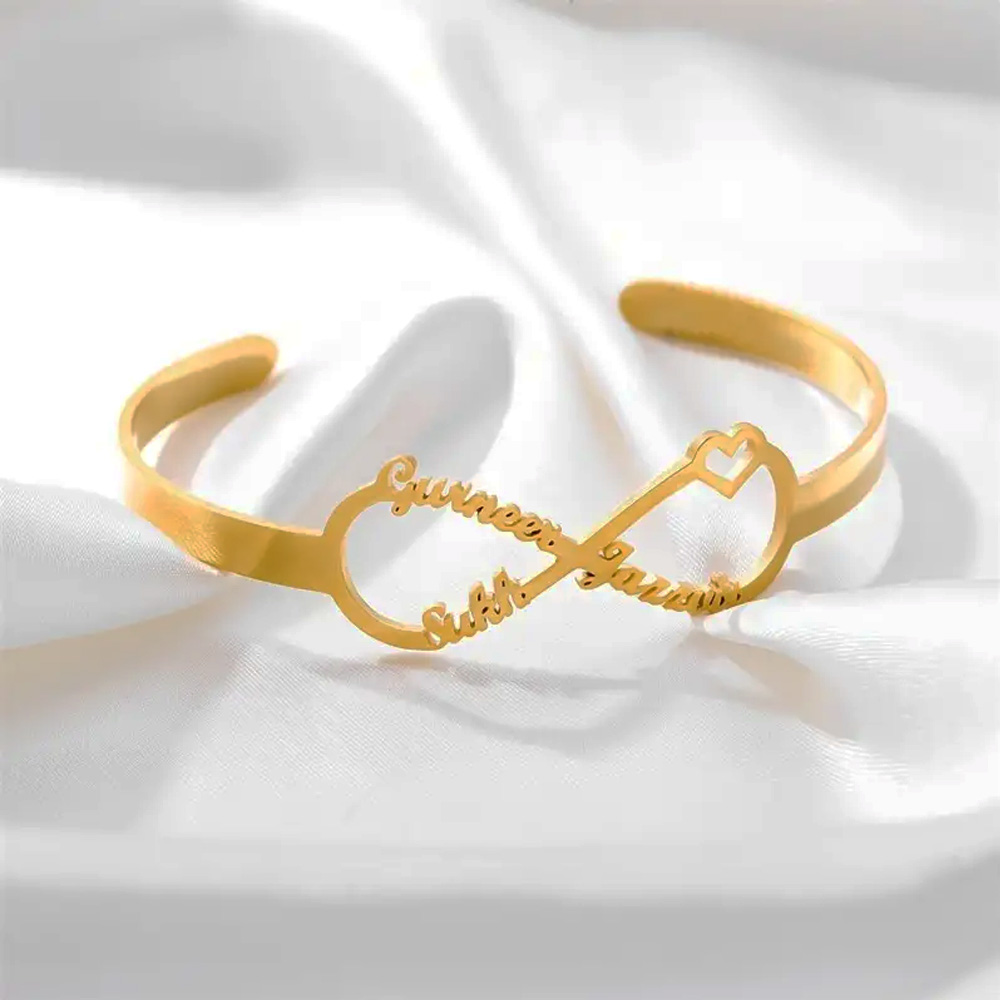 Haiyufly 3mm Wide Custom Name  – Cuff Bangle Bracelet recenzja i cena