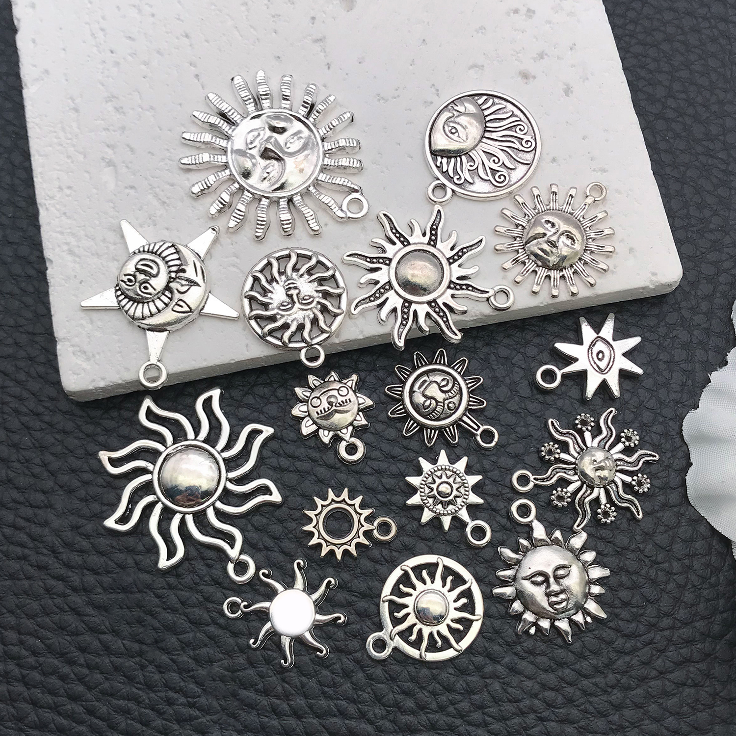 16/20pcs Antique Silver Celest – Moon Star Earrings recenzja i cena