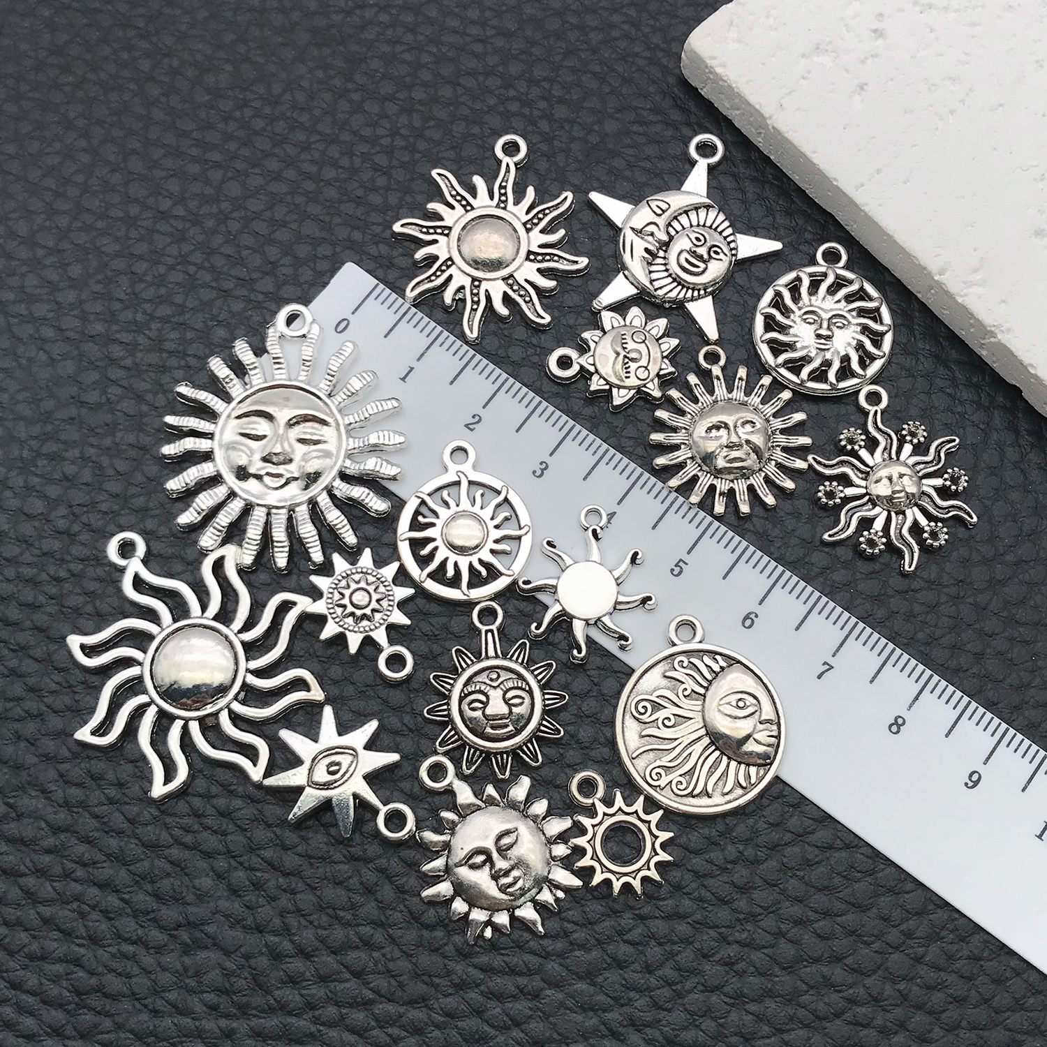 16/20pcs Antique Silver Celest – Moon Star Earrings recenzja i cena
