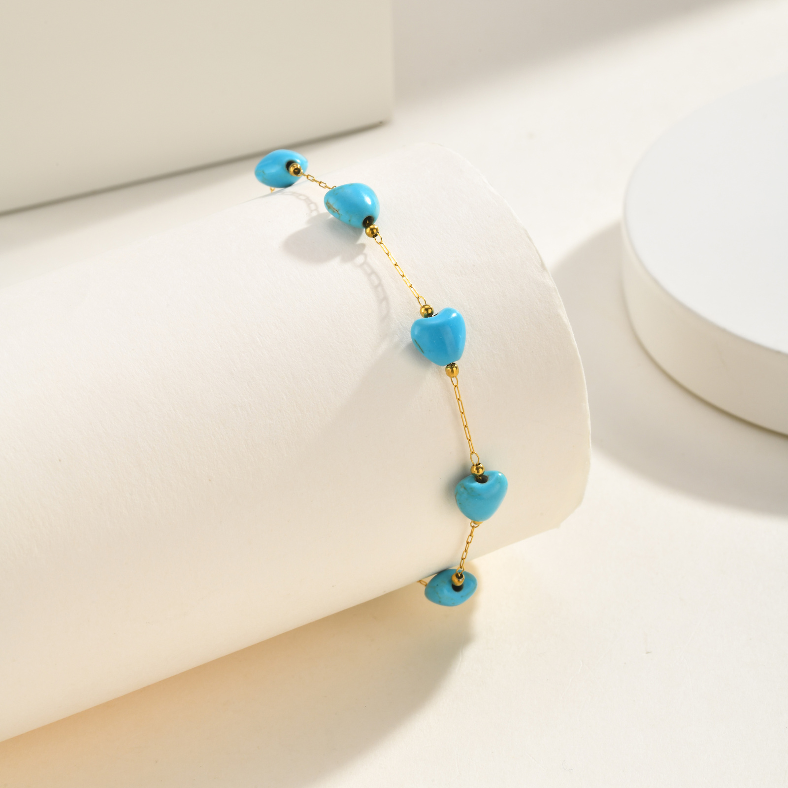Turquoise Heart Anklet, Women' – Jc Jewelry & Watches recenzja i cena