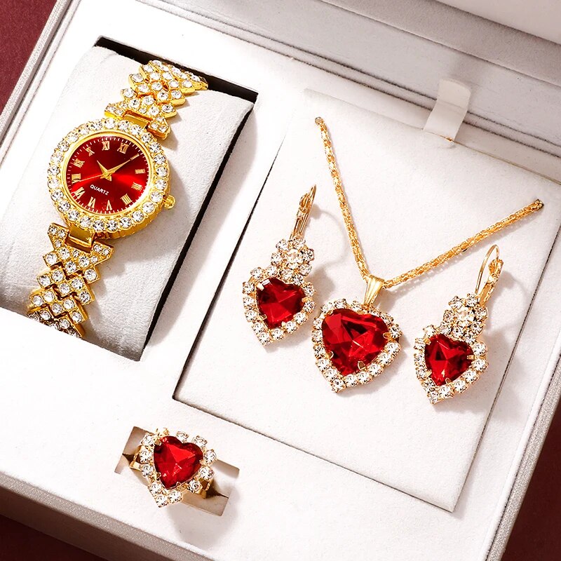 Golden Luxury Watch Women Ring – Jewelry Watches Luxury recenzja i cena