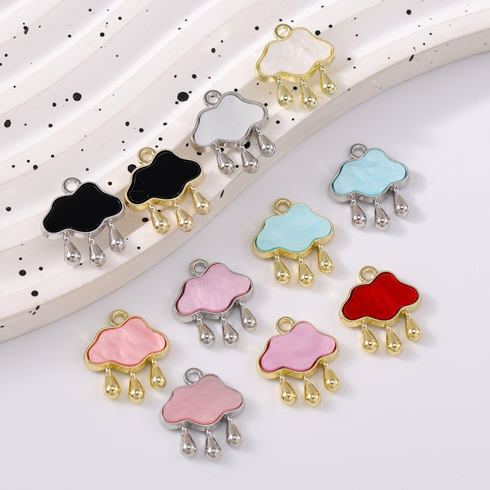 5pcs Cute Gemstone Cloud Raind – Moon Star Earrings recenzja i cena
