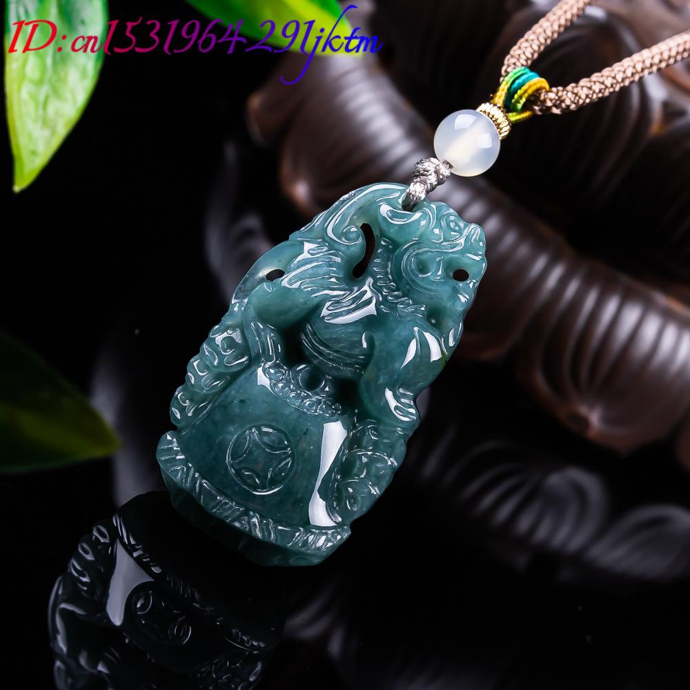 Burmese Jadeite Pixiu Pendant  – Necklace Pendant recenzja i cena