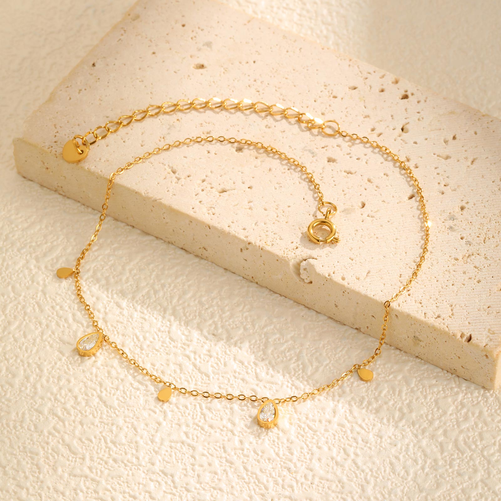 Dainty Water Drop Zircon Ankle – Jc Jewelry & Watches recenzja i cena