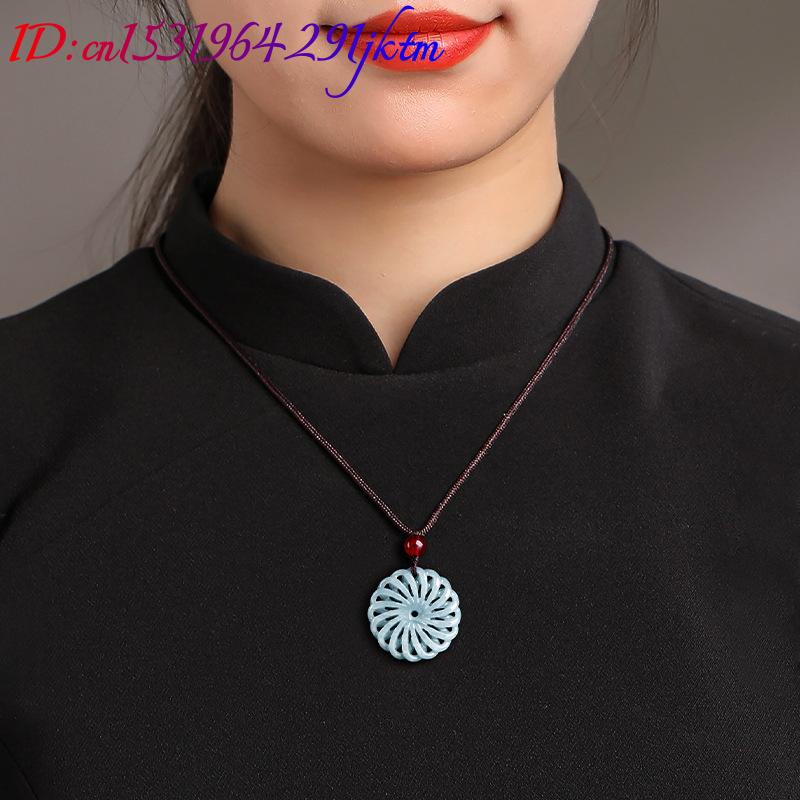 Burmese Jadeite Flower Pendant – Necklace Pendant recenzja i cena