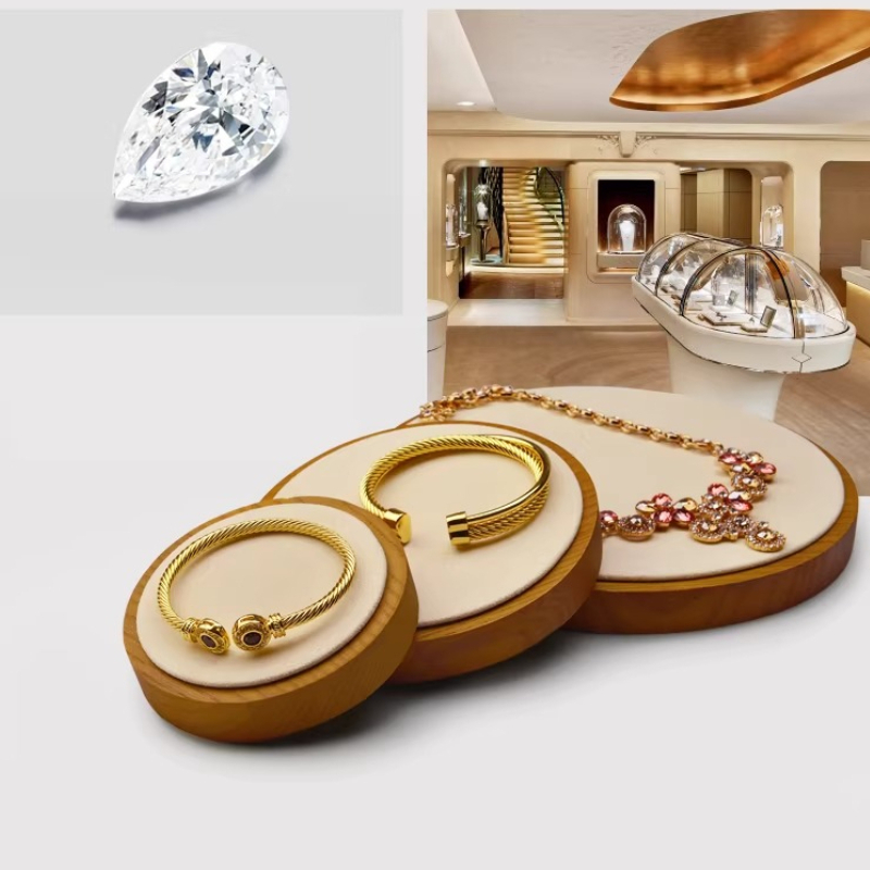 Solid Wood Jewelry Display Tra – Jewelry And Watches Stores recenzja i cena