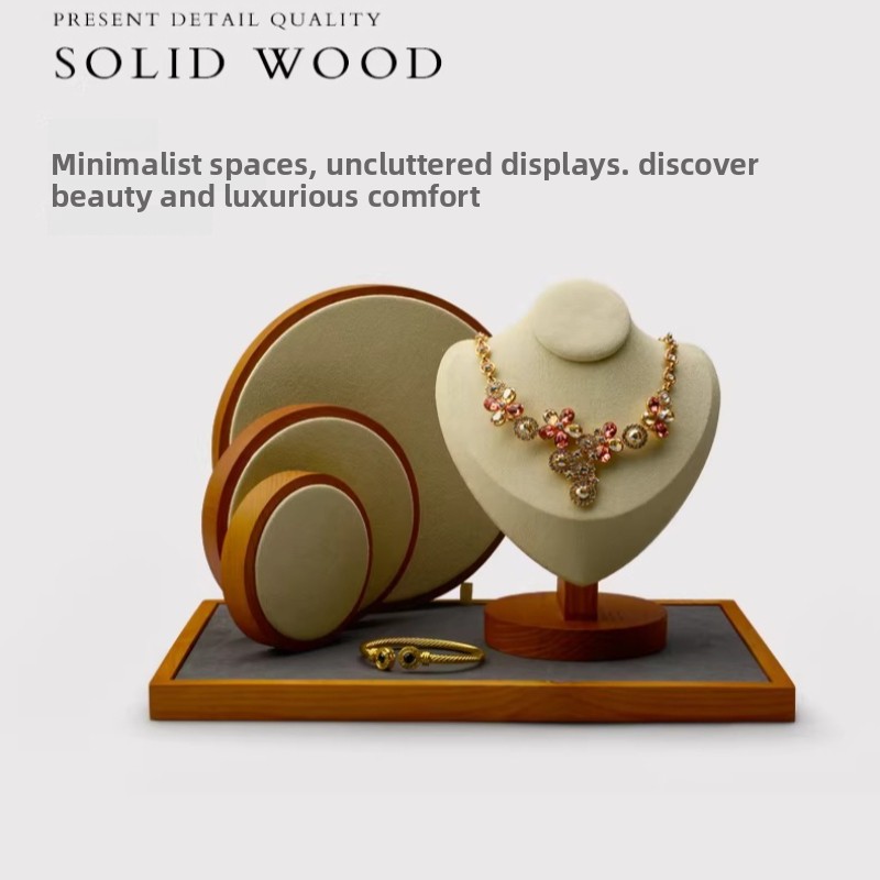 Solid Wood Jewelry Display Tra – Jewelry And Watches Stores recenzja i cena