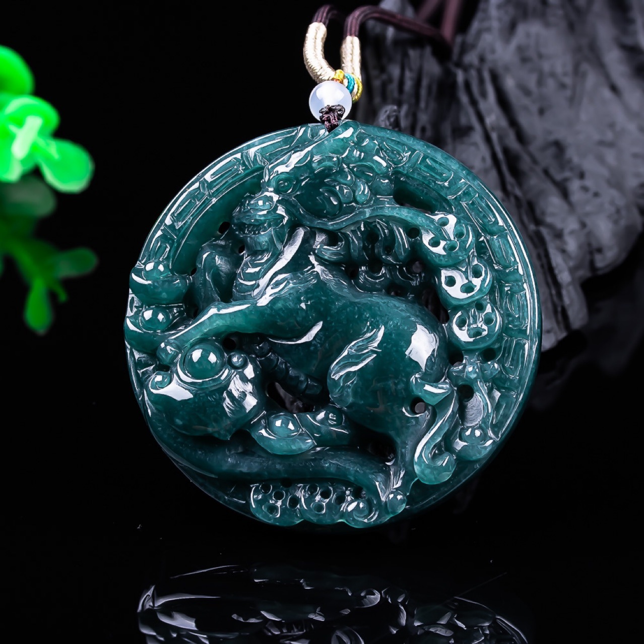 Burmese Jadeite Dragon Pendant – Necklace Pendant recenzja i cena