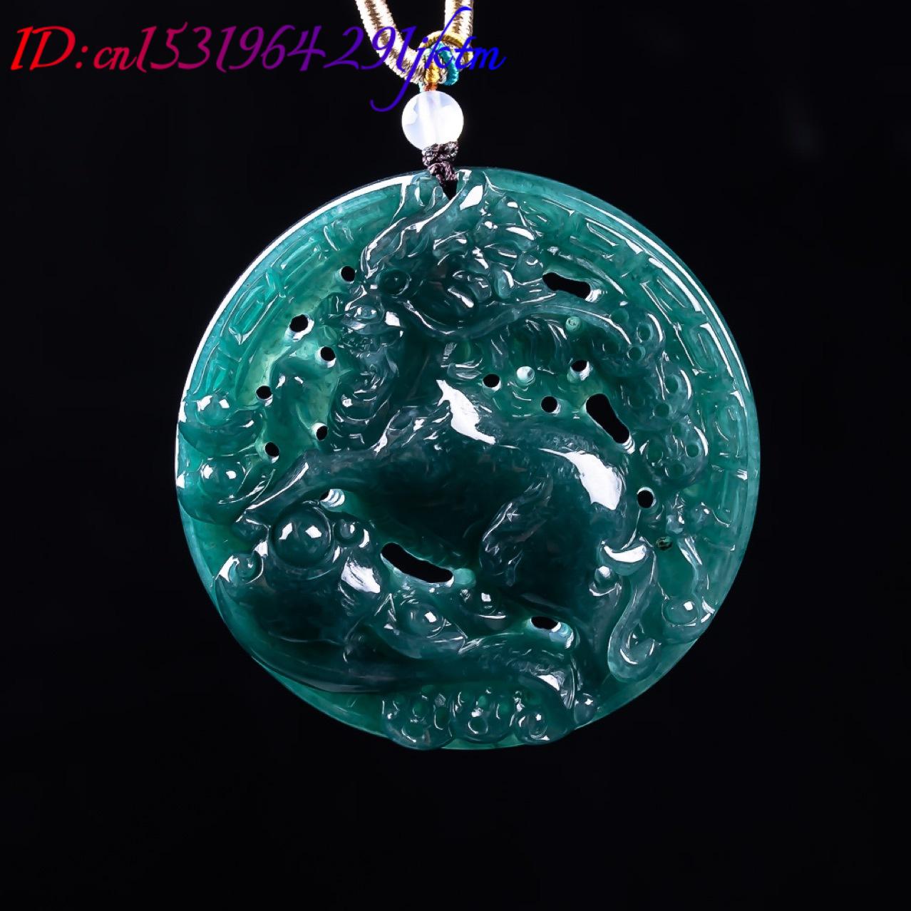 Burmese Jadeite Dragon Pendant – Necklace Pendant recenzja i cena