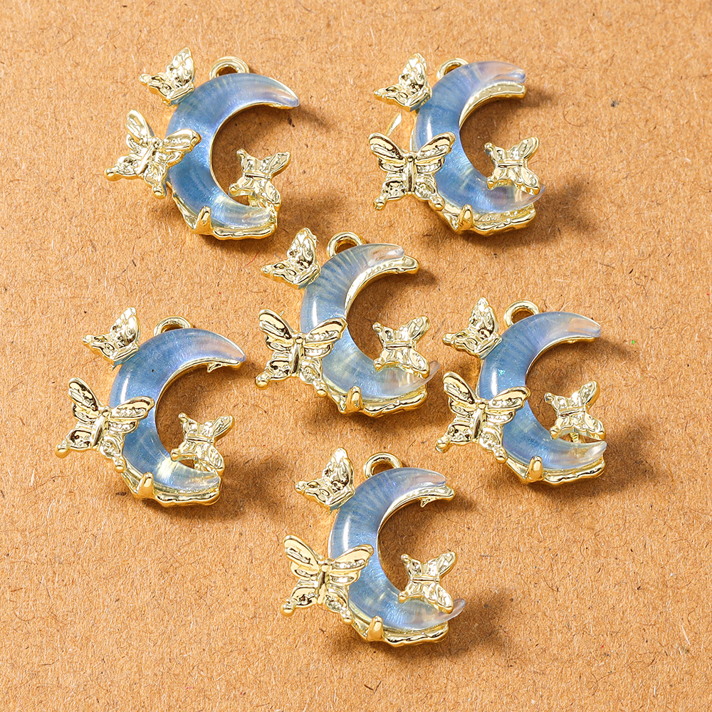 5pcs Delicate Butterfly Crysta – Moon Star Earrings recenzja i cena