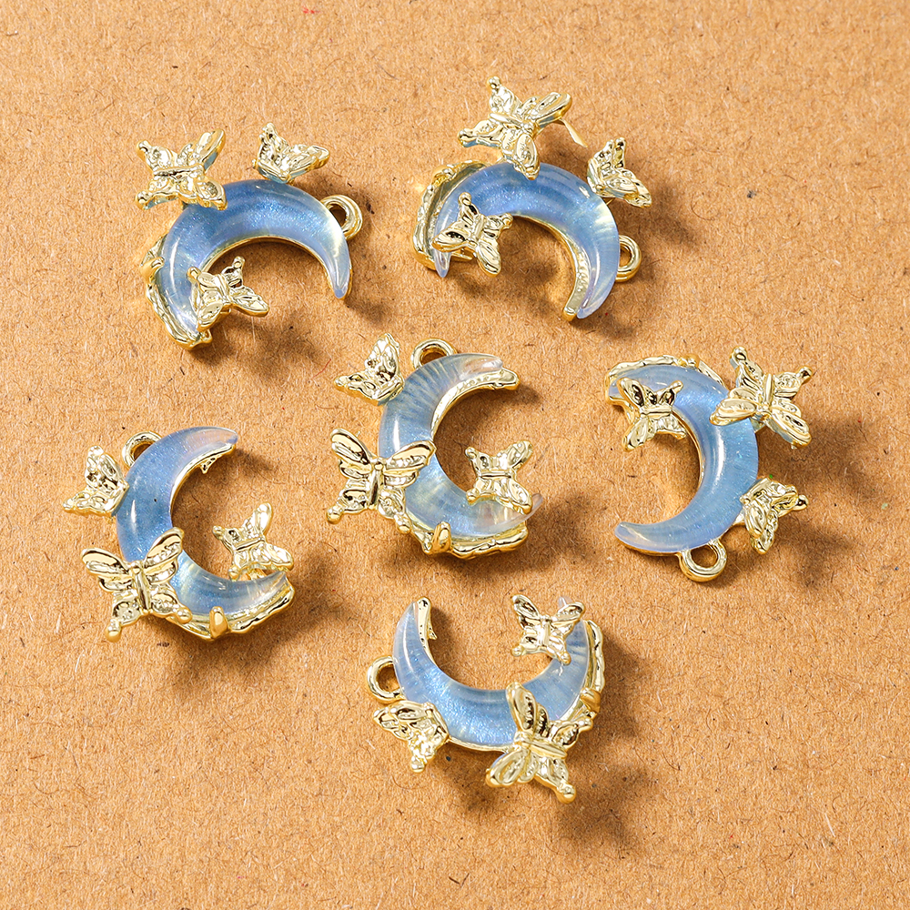 5pcs Delicate Butterfly Crysta – Moon Star Earrings recenzja i cena