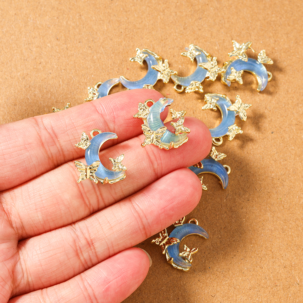 5pcs Delicate Butterfly Crysta – Moon Star Earrings recenzja i cena