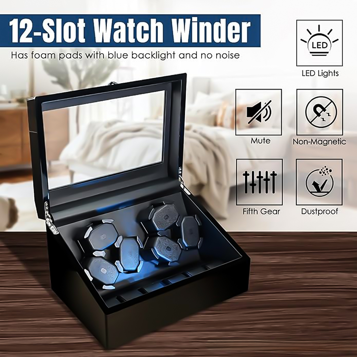 Watch Winders Box for Automati – Jewelry And Watches Stores recenzja i cena