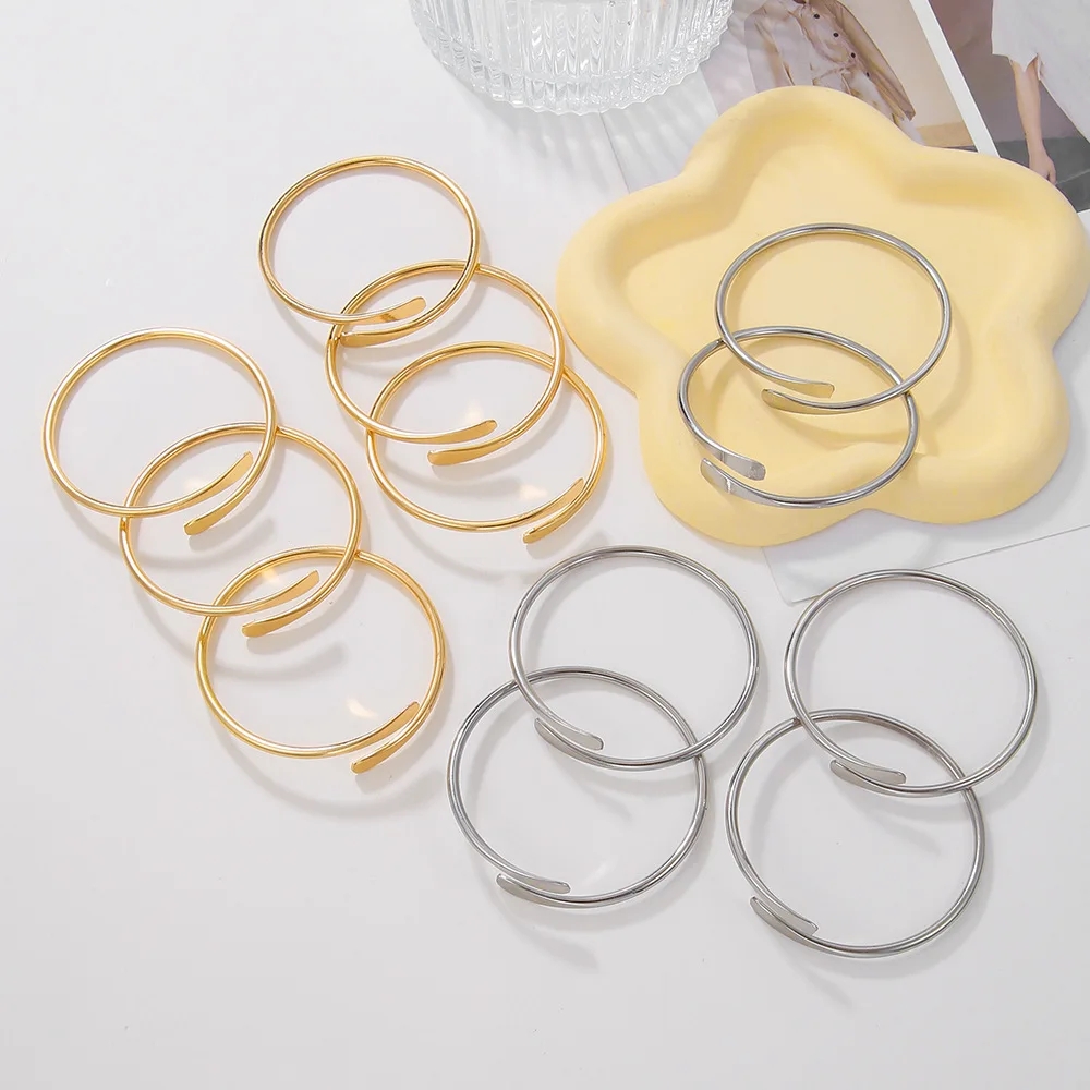 10pcs/lot Blank Brass Stacking – Cuff Bangle Bracelet recenzja i cena