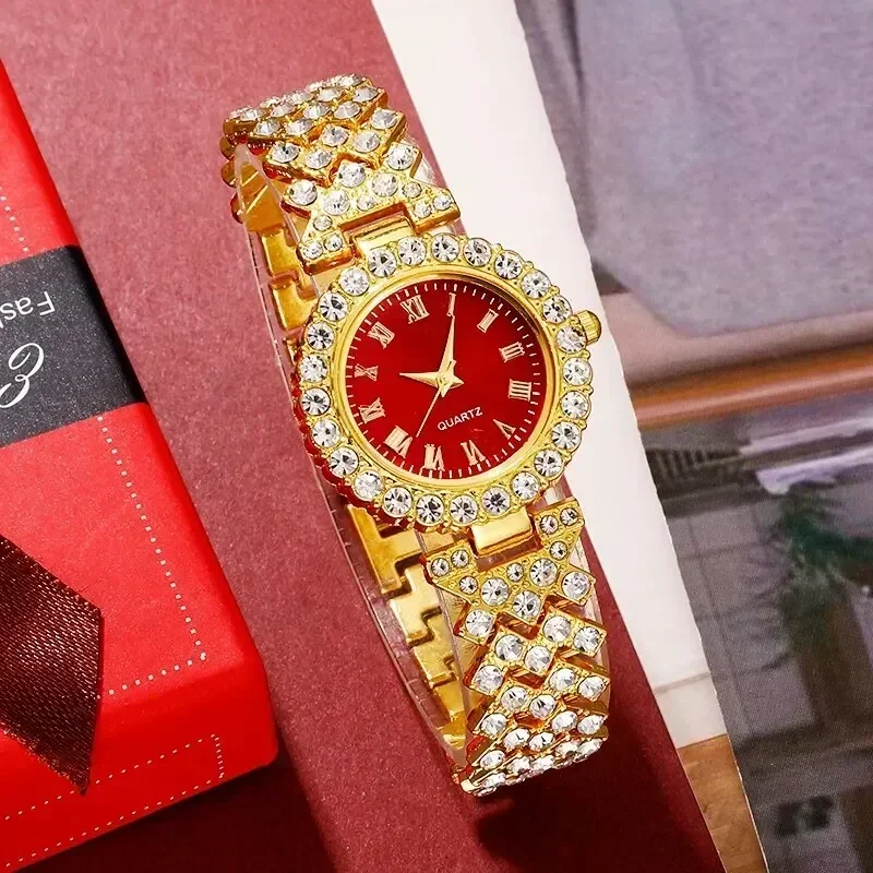 Golden Luxury Watch Women Ring – Jewelry Watches Luxury recenzja i cena