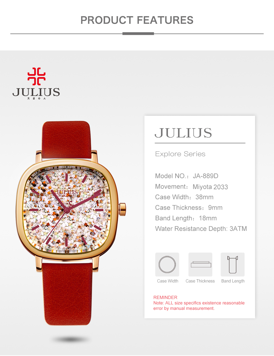 JULIUS Women Watch Luxury Bran – Jewelry Watches For Kids recenzja i cena