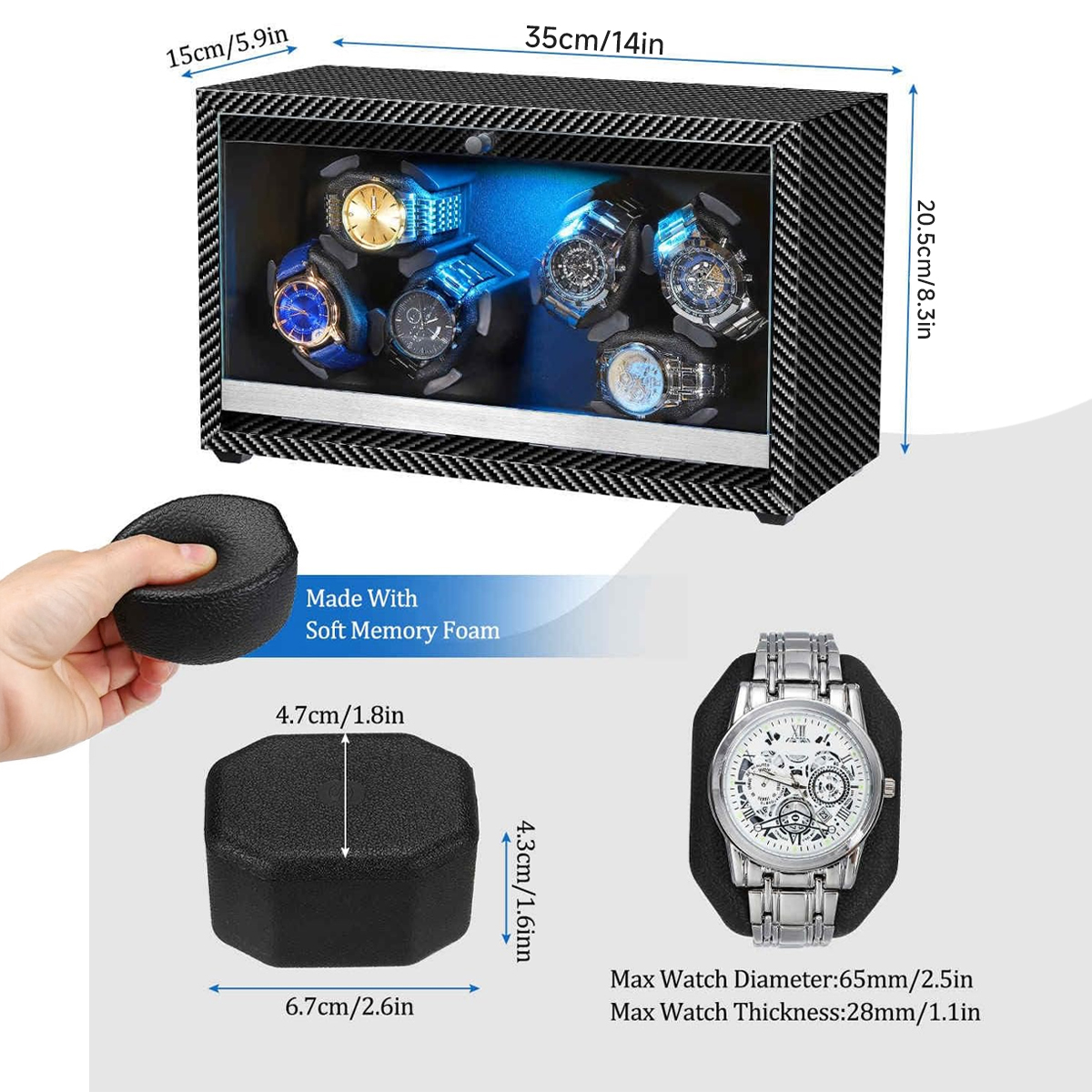 Watch Winder for Automatic Wat – Jewelry And Watches Stores recenzja i cena