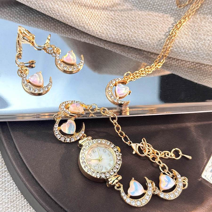 3pcs/set Vintage Love Moon Jew – Vintage Jewelry Watches Women recenzja i cena