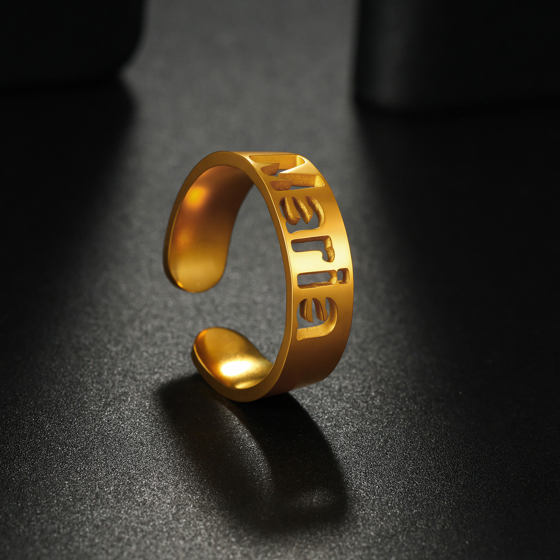 Diamon Customized Hollow Name  – Cuff Bangle Bracelet recenzja i cena