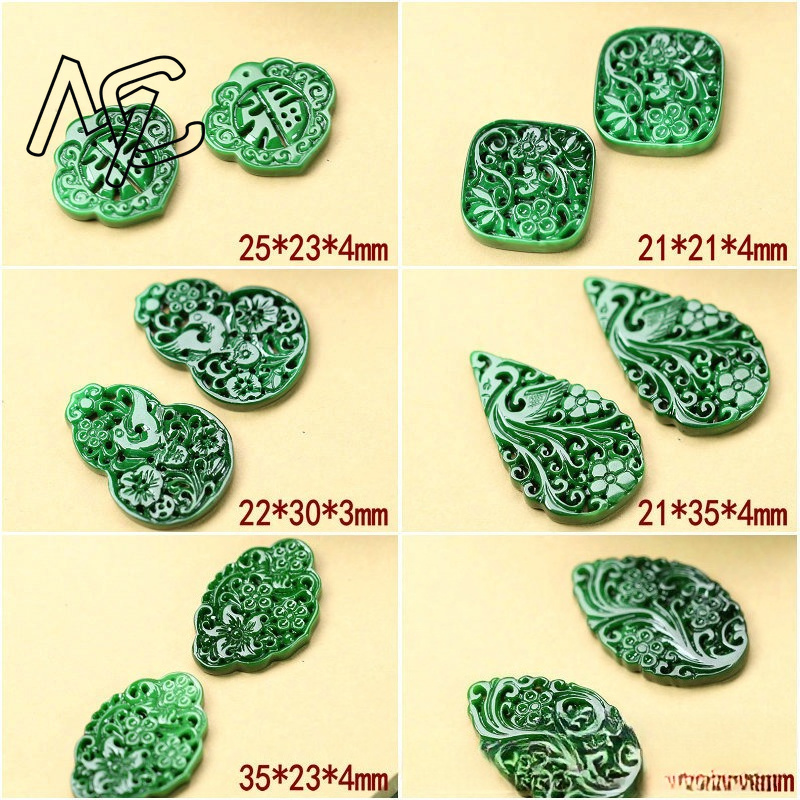 2pcs DIY Natural Dry Green Eme – Jewelry & Watches Vitopoulos recenzja i cena