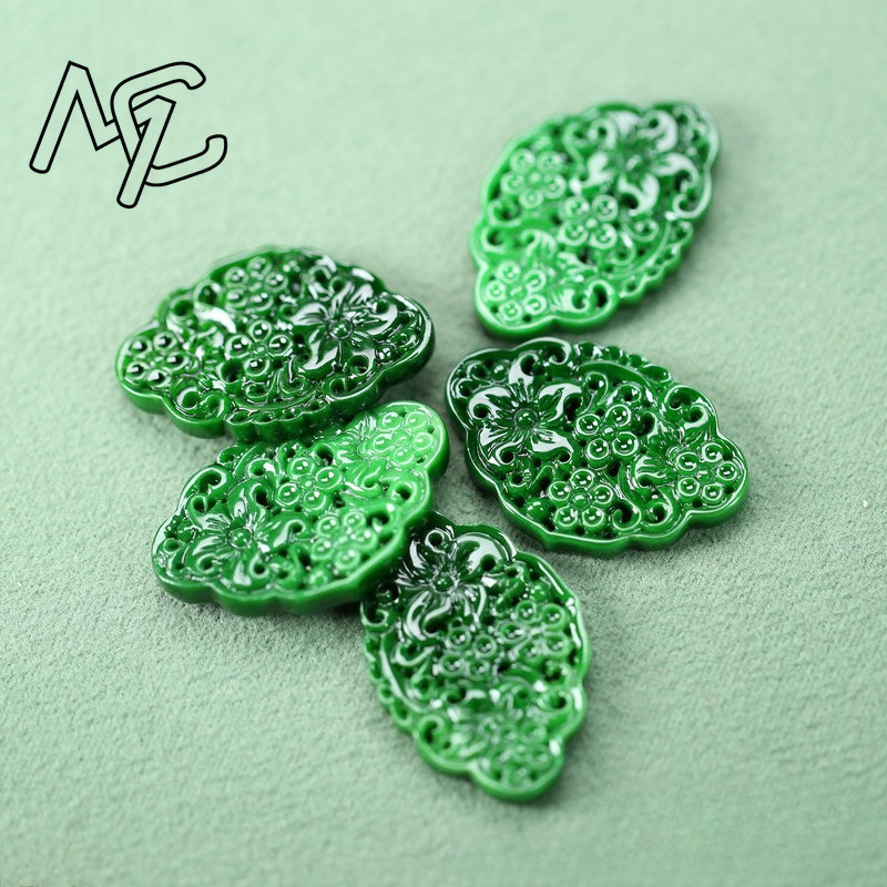 2pcs DIY Natural Dry Green Eme – Jewelry & Watches Vitopoulos recenzja i cena