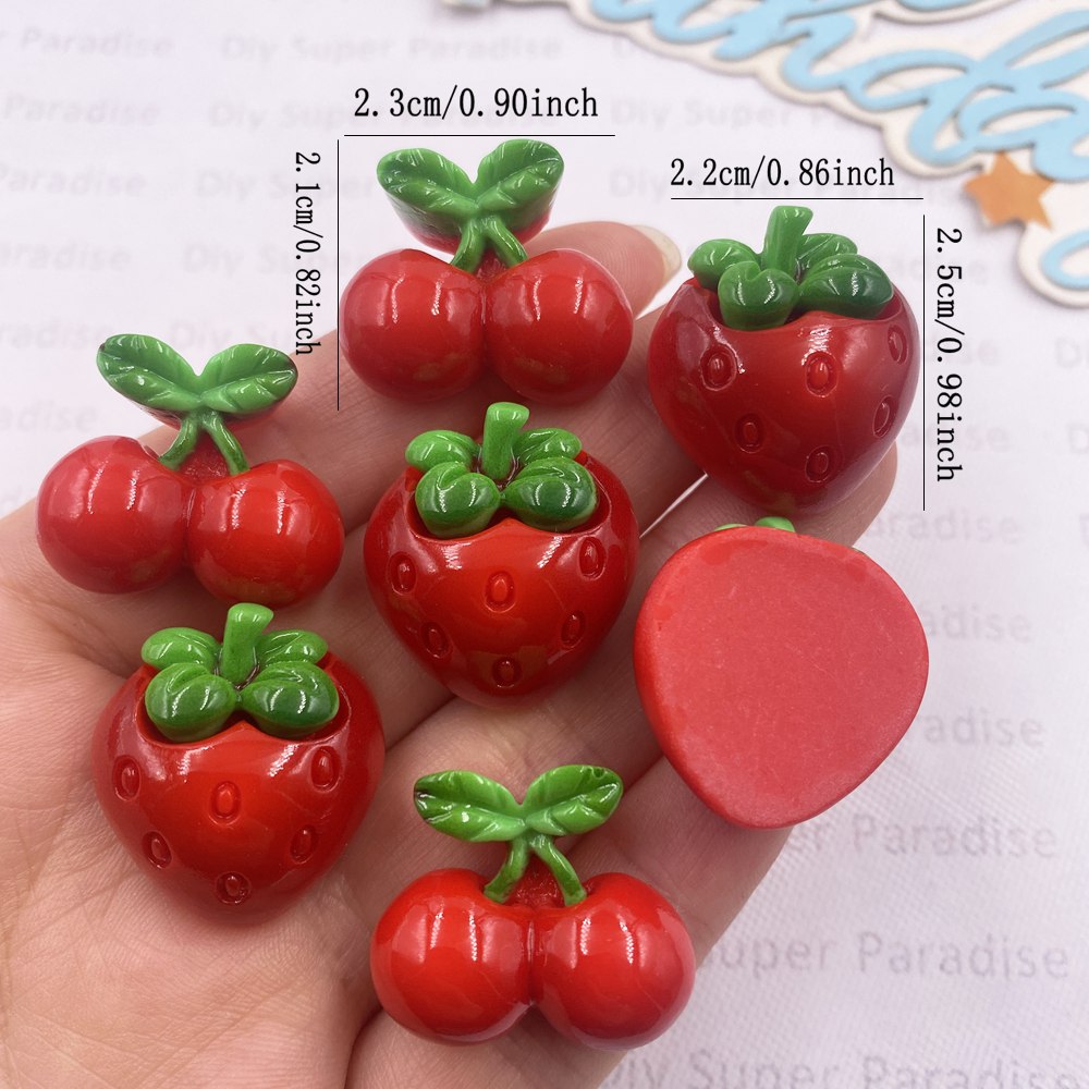 8PCS Resin Kawaii Colorful Red – Paradise Jewelry & Watches Dolphin Mall recenzja i cena