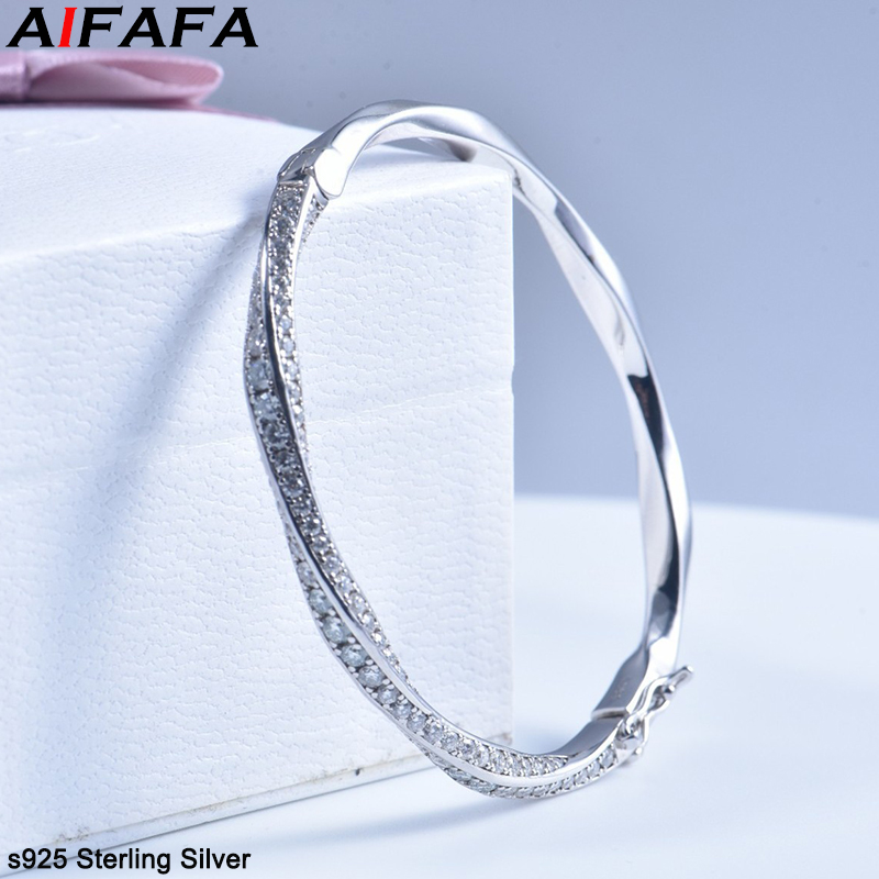 s925 Sterling Silver Bangle fo – Cuff Bangle Bracelet recenzja i cena
