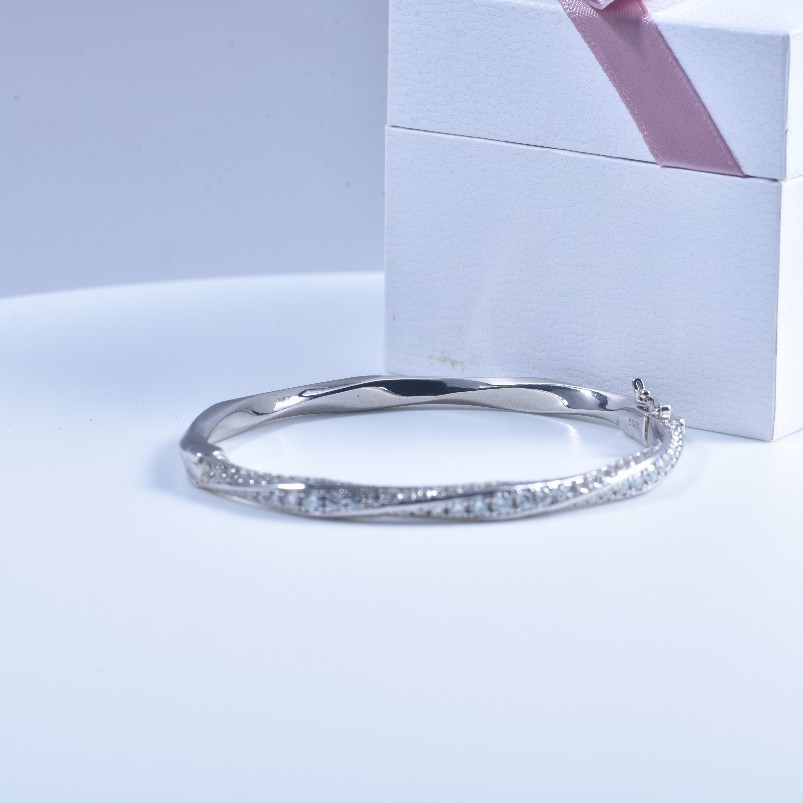 s925 Sterling Silver Bangle fo – Cuff Bangle Bracelet recenzja i cena