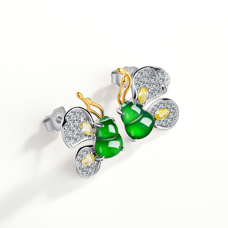 Green Burmese Jadeite Butterfl – Jewelry & Watches Vitopoulos recenzja i cena