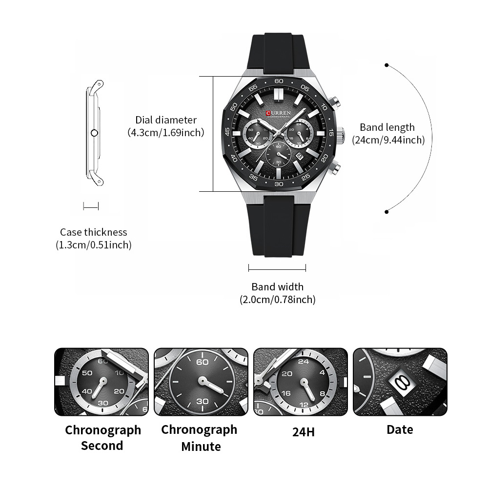 CURREN Fashion Casual Men Spor – Jewellery Watch recenzja i cena