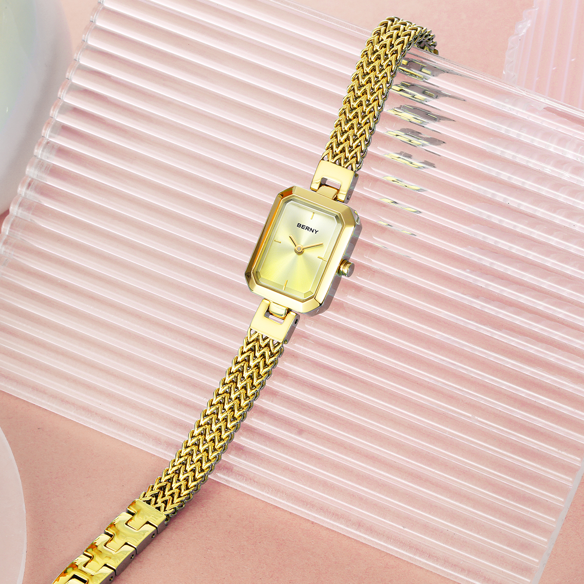 BERNY Gold Watch for Women Min – Jewelry Watches Luxury recenzja i cena