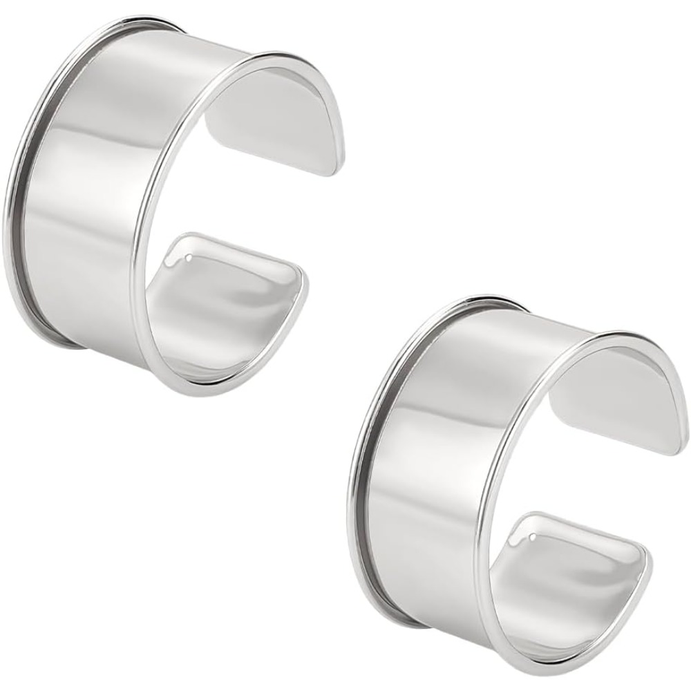 2pcs Platinum Grooved Bangles  – Cuff Bangle Bracelet recenzja i cena