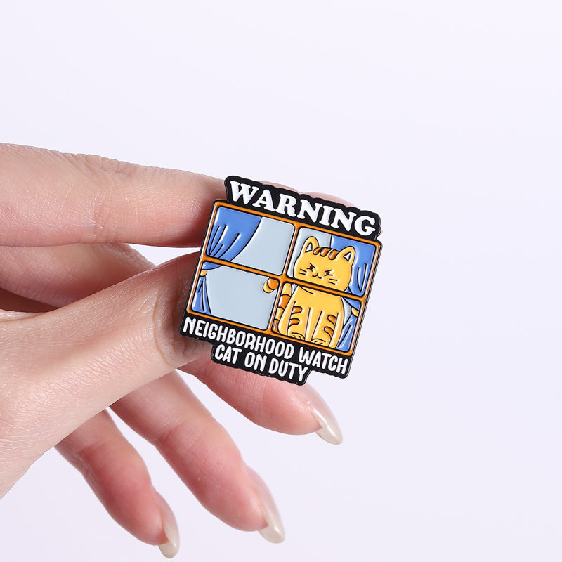 Orange Cat Fan Club Enamel Pin – Jewelry Watches For Kids recenzja i cena