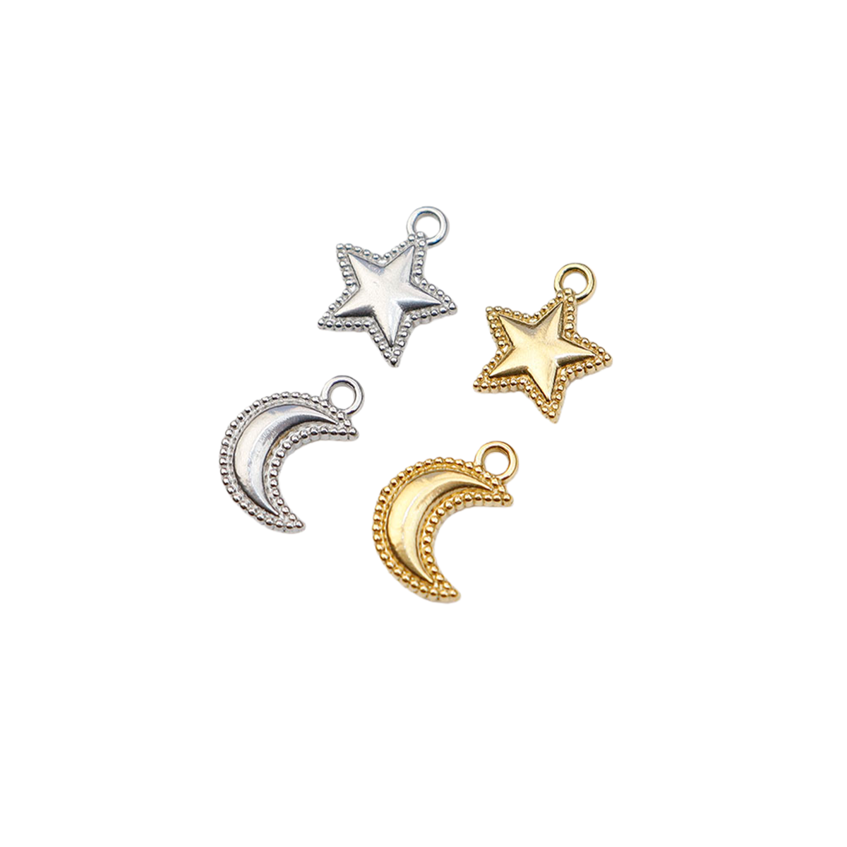 5pcs Casting Stainless Steel S – Moon Star Earrings recenzja i cena