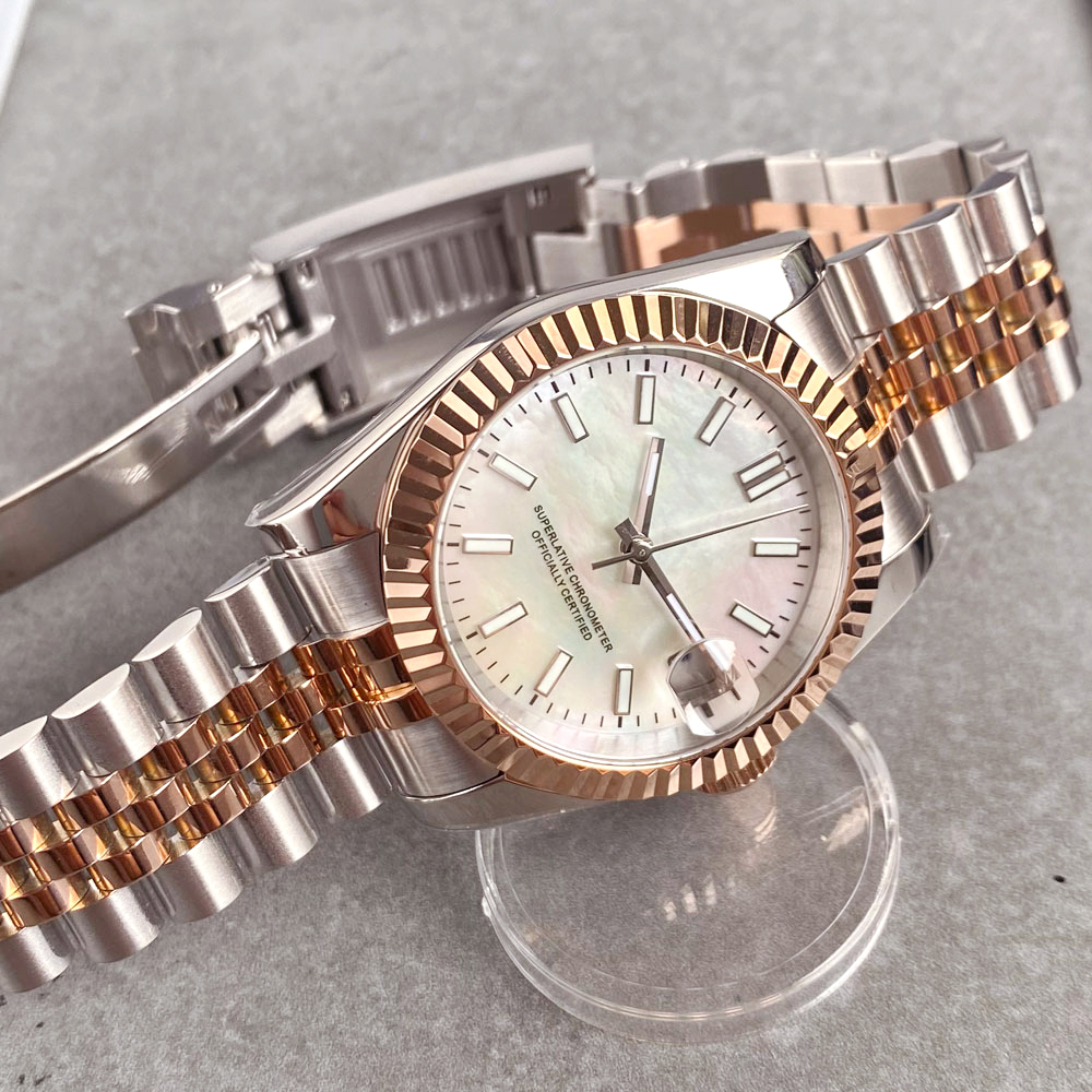 Customized Two Tone Rose Gold  – Jewellery Watch recenzja i cena
