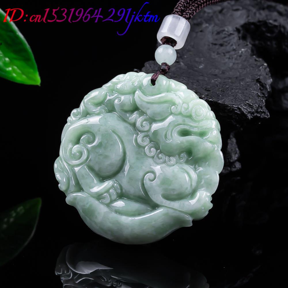 Natural Myanmar Jadeite Pixiu  – Necklace Pendant recenzja i cena